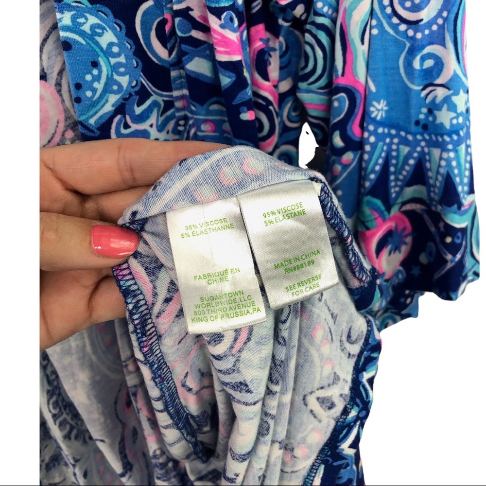 Lilly Pulitzer - Lina Robe Lapis Lazuli Cosmic Kismet - XXS/XS - Picture 6 of 7